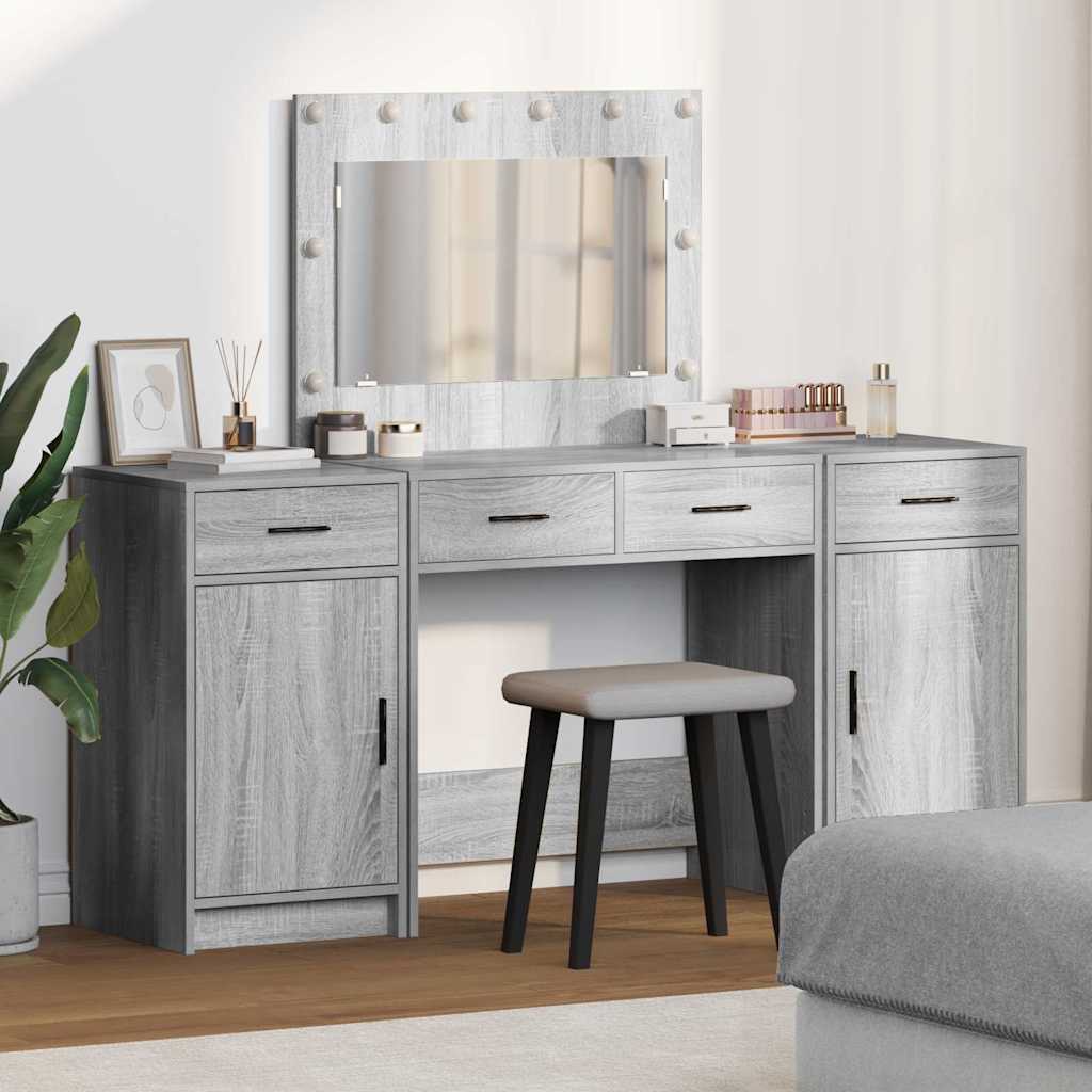 Dressing Table 3 Pcs 40 X 41 X 75 Cm Engineered Wood